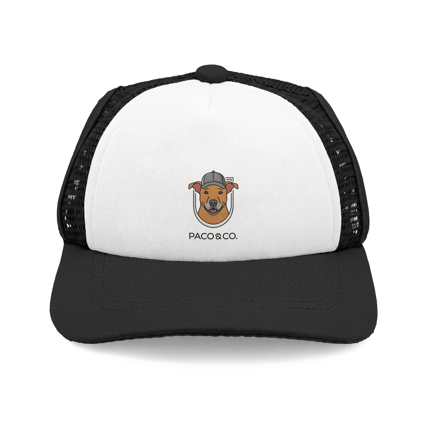 Dog Foam Trucker Hat - Cute Smiling Pup Logo Mesh Cap