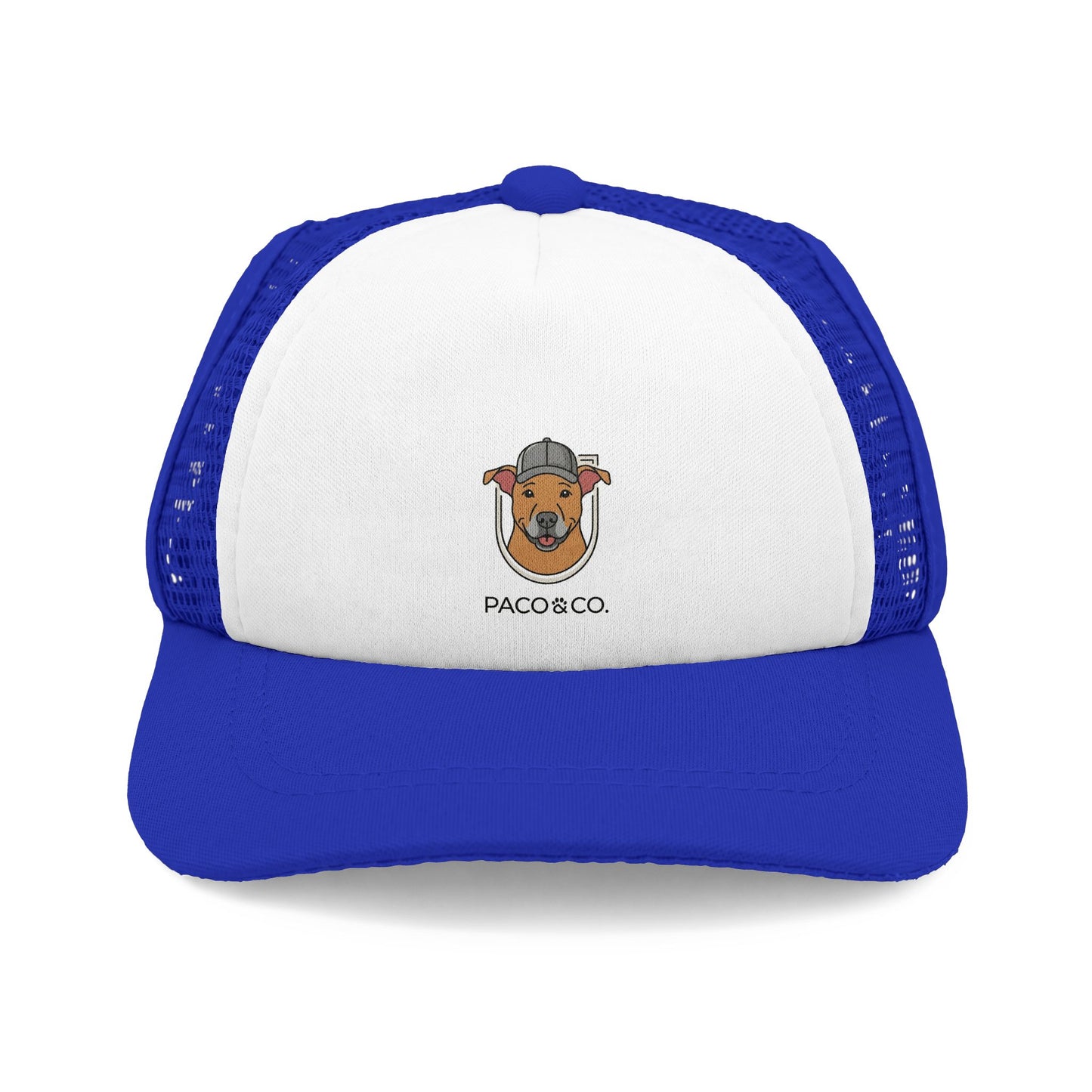 Dog Foam Trucker Hat - Cute Smiling Pup Logo Mesh Cap